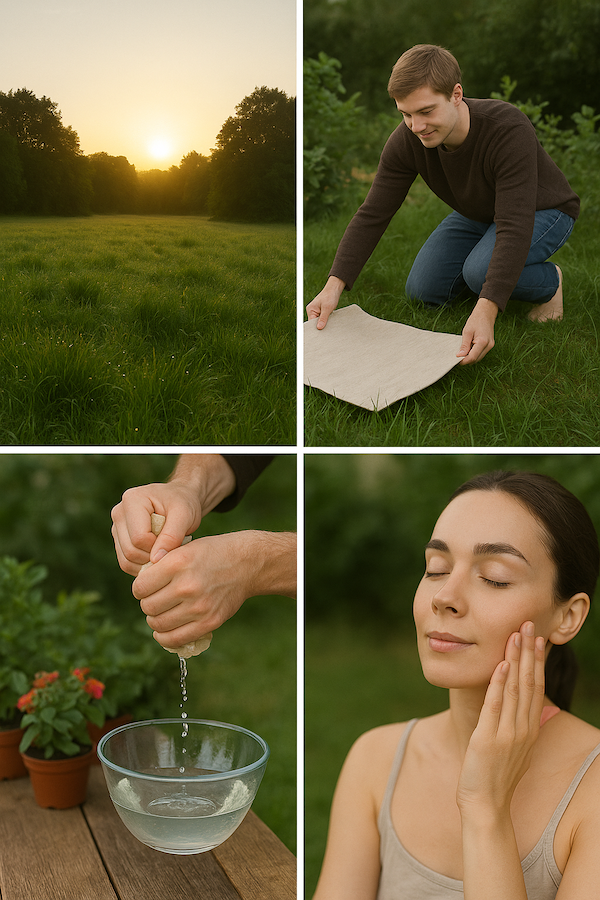 Tau sammeln mit Garten-Mentor Bernhard Scholl Tau sammeln mit Garten-Mentor Bernhard Scholl